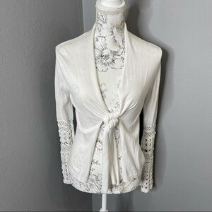 New! Kobi Halperin Tie Sweater Bell Sleeves XS
